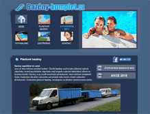 Tablet Screenshot of bazeny-komplet.cz